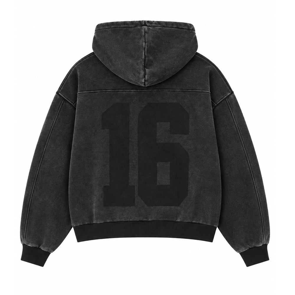 MNML Vintage Back Yoke Zip Up Hoodie