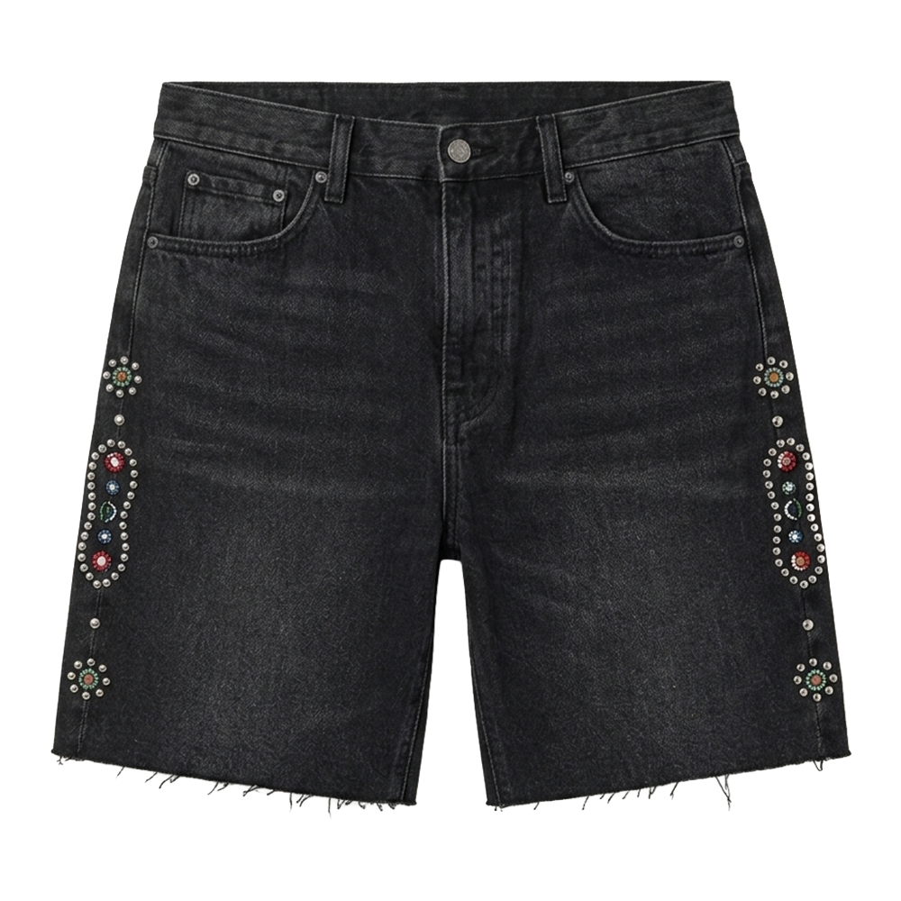MNML Western Jewel Demin Shorts